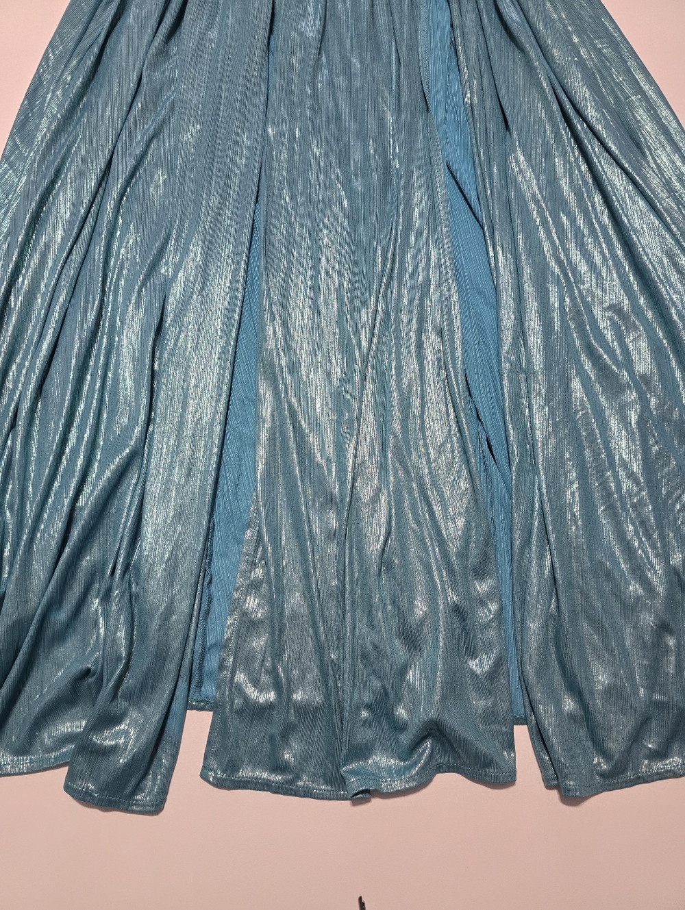 Bronx and Banco Romi Metallic Gown A-line Sleeveless V-neck Size M - Picture 3 of 14